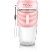 Noswo Blender To Go - Blender portable - Blender portable - Mini Blender pour les déplacements - Smoothie Maker - Blender sans fil - Rose