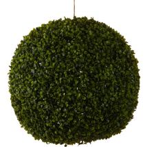 Mica Decorations Buis Bulbe Plante Artificielle à Suspendre pour l'Extérieur - Ø45 cm - Vert
