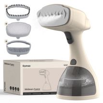 Dymac SilkSteam Fusion - Nettoyeur à vapeur - Vêtements et meubles à la vapeur - Vaporisateur portatif - Vêtements à la vapeur - Brosse à peluches incluse