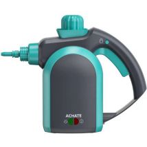 Nettoyeur vapeur portatif - Achaté - Nettoyeur 12 en 1 - Ensemble d'accessoires 12 pièces - Bleu