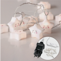 CozyHome LED Star Lights - 120 LED blanches - 6 mètres - pour l'intérieur et l'extérieur - blanc