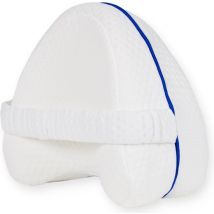 Loti Coussin de genoux pour le lit - Coussin orthopédique de genoux avec sangle - Coussin ergonomique pour les jambes - Correction de la posture - Oreiller pour le sommeil latéral - Mousse à mémoire de forme - Dormeur latéral - Oreiller pour les jambes -