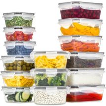 Stosh Freshness trays - Meal Prep Trays - Freezer trays - Food container - 16 pieces - Plastic - BPA free