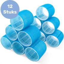 Boucles 12 pièces - Grandes - Rouleaux pour cheveux - Boucles sans chaleur - Rouleaux adhésifs pour cheveux - Rouleaux - Boucles - Autocollants - Boucles sans chaleur