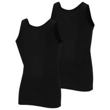 Bamboo - Chemises Homme - Sous-vetements Homme - 2-pack - Noir - L - Débardeur Homme - Singlet Homme - Bamboo - Apollo