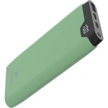 imoshion® Powerbank 10000 mAh - Chargeur rapide 18W - USB C & USB A - Convient à Apple iPhone et Samsung, entre autres - Vert