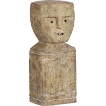 Casa Vivante Statue - L9 x B7 x H21,5 cm - Bois d'albizia - Brun