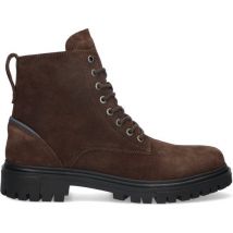 Bottes McGregor pour homme - Marron - Bottes de vétéran - Daim - Lacets
