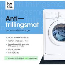 Bodo® Tapis anti-vibrations Machine à laver et sèche-linge - 60x60x1,2cm