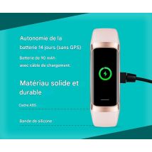 Montre connectée FITAGE, Traceur d'activité, Podomètre, Rose