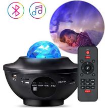 iMoshion Projecteur d'étoiles - Projecteur étoilé avec 10 modes d'éclairage - Veilleuse / Projecteur d'étoiles pour enfants - Projecteur de galaxie avec musique - Lampe étoilée