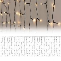 Guirlande rideau de lumière - 189 LED - 200 x 70 cm - 5 m de câble