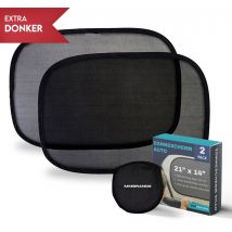 2 Pare-soleil pour voiture MM Brands - latéraux - ventouse - 51 x 31 cm
