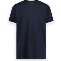 LEBASQ - T-shirt Miles' pour homme - 3 packs - avec col rond - Extra long - Convient comme maillot de corps - Bleu - XXL - Coton