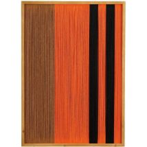 Mica Decorations Kuba Décoration murale - L50 x L3 x H70 cm - FSC 100% - Coton - Orange