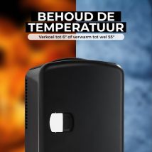 Denver Mini frigo - Réfrigérateur pour soins - Connexion voiture 12V - Refroidissement et chauffage - 4 litres - MFR401 - Noir