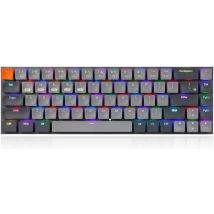 XINMENG RF-68MINI Wireless Mechanical Keyboard - 68Keys - Bluetooth/2.4G/Line 3modes - Low Blue Switch - RGB LIGHT - Windows/Mac - QWERTY - Léger et portable