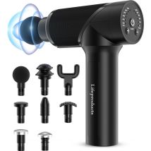 Masseur - Lifeproducts - Pistolet de massage - Noir