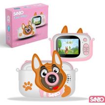 Sanbo Kindercamera - Nederlandstalig - Selfiecamera - Incl. 32Gb Sd-Kaart en Reader – Fototoestel Kinderen – Vloggen - Speelcamera - Digitaal