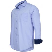 Cappuccino Italia - Chemise homme Uni - Bleu - Taille L