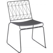 Mica Decorations Chaise de jardin Bueno - L53 x L55 x H77 cm - Gris