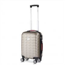 Monzana Exopack Hardcase Suitcase - Champagne 53x37x21 cm