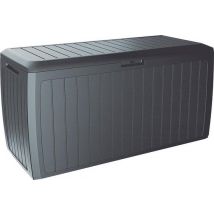 Casaria Boîte de rangement - Couvercle Roues 290L 117x47x60cm - Anthracite