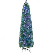 Coast Artificial Christmas Tree with Lights Pin Tree in Fibreglass Look Christmas Tree with 361 Branches Artificial Tree for Home/Office