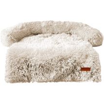 By Cee Cee - Dog Rug Bench Original - Dog Rug Bench - Dog Basket - Premium - Fully Unzipable - Beige - Size L - 120x90