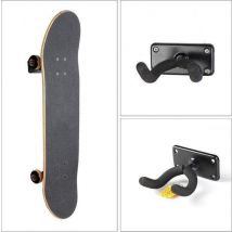 Vesto® Skateboard Rack - Support mural - Fixation murale - Skateboard/Longboard - Suspension de skateboard - Système de suspension - Support de skateboard - avec 3 autocollants pour skateboard
