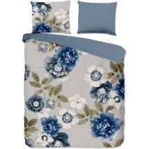 Good Morning Enveloppe de couette "fleurs" - Multi - (200x200/220 cm) - Flanelle de coton