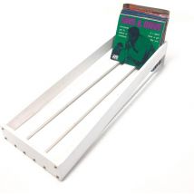 Caisse de rangement en bois pour disques vinyles LP - 75 à 100 pièces - blanc