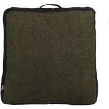 In The Mood Collection Chrissy Coussin de sol - L57 x L57 x H10 cm - Coton recyclé - Vert foncé