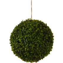 Mica Decorations Buis Bulbe Plante Artificielle à Suspendre pour l'Extérieur - Ø28 cm - Vert