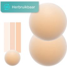 Soft & Silky - Couvre-mamelons - 2 pièces - Réutilisable - Silicone - Autocollant - Boob tape - Autocollants pour mamelons - Autocollants pour mamelons