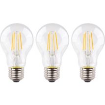 3 pièces Müller filament led bulb E27 4.9W 470lm 2700K Bright Non-dimmable A60