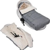 Couvre-pieds pour poussette Gris - Nounours - Maxi-Cosi avec sac de rangement