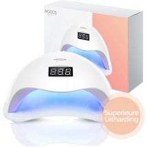 Lampe professionnelle pour ongles - Moods Gellac - Lampe UV pour ongles en gel - Séchoir à ongles - Lampe LED puissante - Blanc