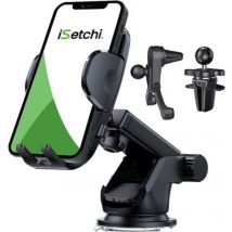 iSetchi Phone Holder - Support pour voiture - Noir
