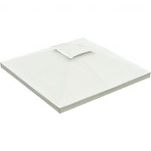 Sunny Toit de remplacement parasol protecteur contre les UV résistant à l'eau blanc crème 300 x 300 cm