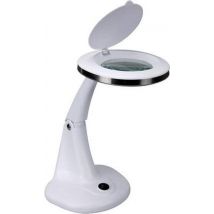 Lampe de bureau à Led avec Loupe 3 +12 Dioptre - 5W - 48 Leds - Blanc