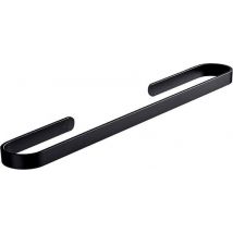 Porte-serviettes noir sans perçage 30 CM | Porte-serviettes autocollant | Porte-serviettes | Porte-serviettes de salle de bain pour serviettes en acier inoxydable | Porte-serviettes autocollant - Astuce cadeau de Noël