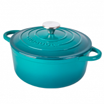 Cast Iron Dutch Oven with Lid - 22cm(2.9L) Teal