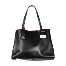 Abro Damen Handtasche gross Leder, Schwarz, Gr.