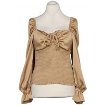 asos Curve Damen Bluse, Beige, Gr. EU 44