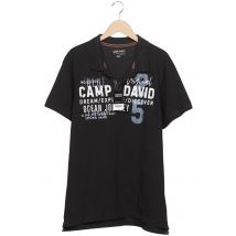 Camp David Herren Poloshirt, Schwarz, Gr. XXL
