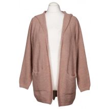 Cartoon Damen Strickjacke, Pink, Gr. XL