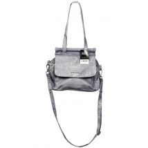 FREDsBRUDER Damen Handtasche klein Leder, Grau, Gr.