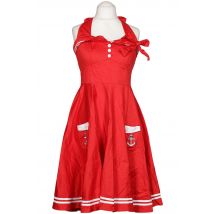 Hell Bunny Damen Kleid, Rot, Gr. L