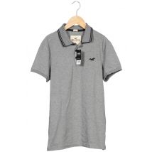Hollister Herren Poloshirt, Grau, Gr. S